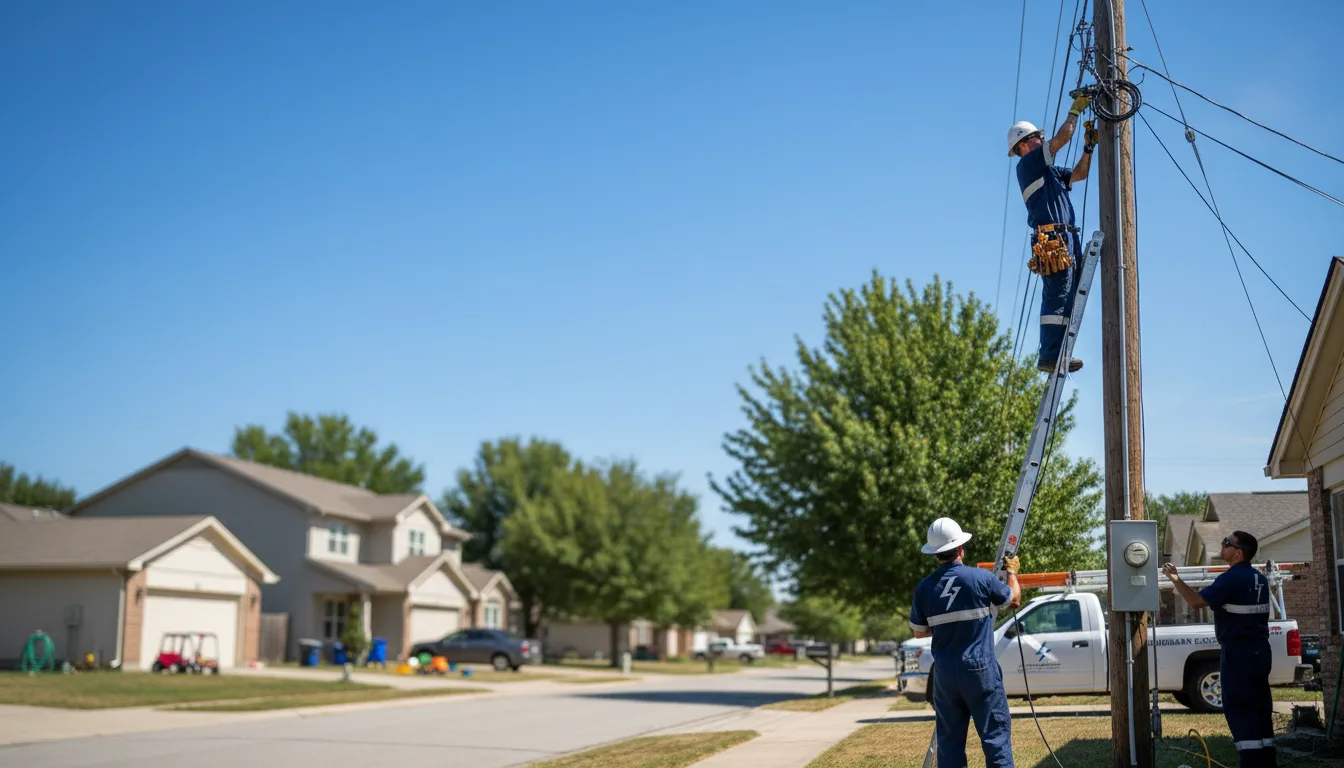 Residential electrician providing installation services in Hoyleton, IL